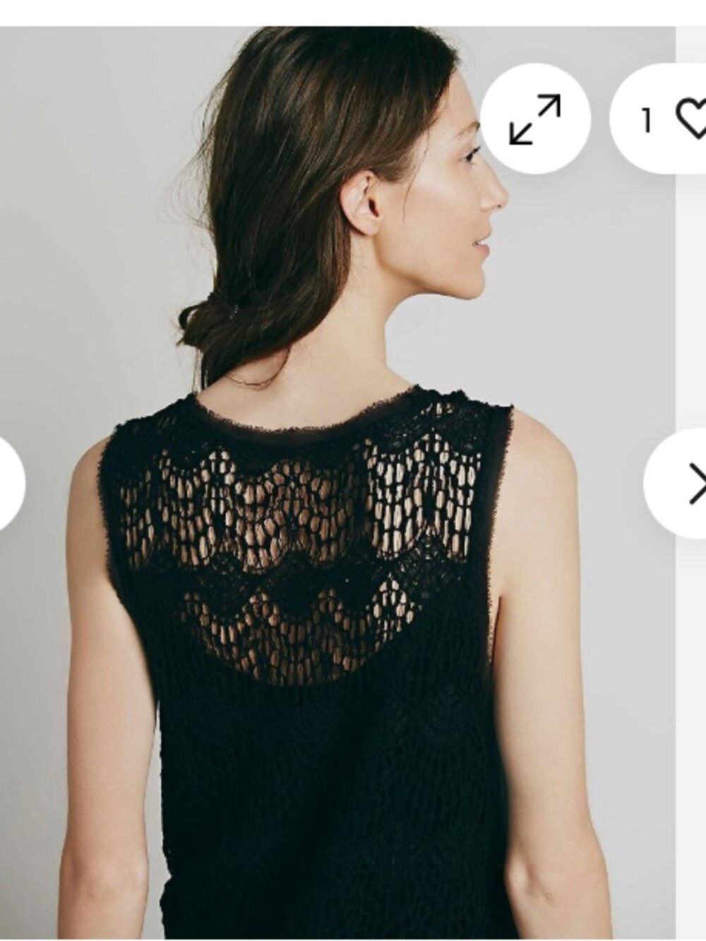 Free People First Bloom Sleeveless Lace Crochet Dress Size XS - Picture 2 of 10
